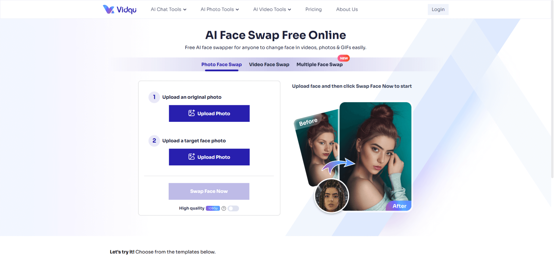 vidqu face swap